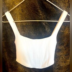 Princess Polly white top, excellent condition, Size 2